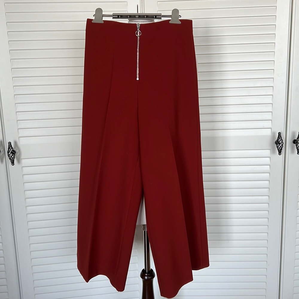 Zara slack pants in pretty maroon